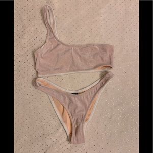 Triangl bikini sparkly pink bikini set